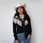 H Bar C Taos Women's Fringe Shirt - Black