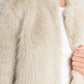 LONDON FLARE CREAM FAUX FUR CROP JACKET