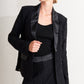 SHADOW GLAM WOVEN LACE BLAZER