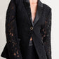 SHADOW GLAM WOVEN LACE BLAZER