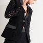 SHADOW GLAM WOVEN LACE BLAZER