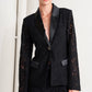SHADOW GLAM WOVEN LACE BLAZER