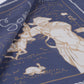 FW2020 illustration of a cowboy and rabbits on blue fabric