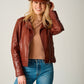 Fayola RF Leather Jacket