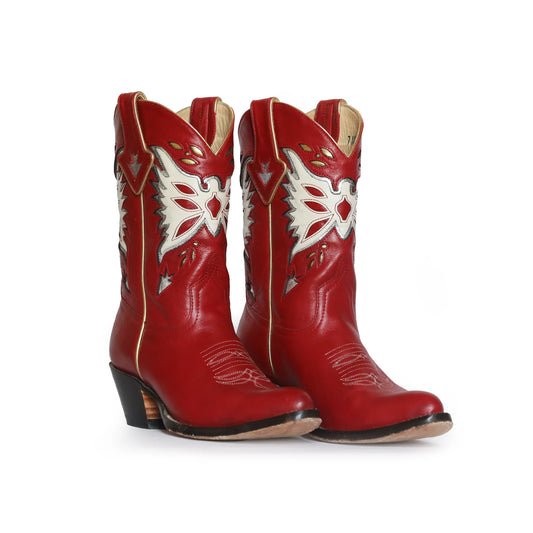 Thunderbird Red Women's Cowboy Boots by Fraulein