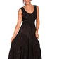 HC118-BLK Black Dress - Woman Wearing Summer Dress