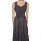 Woman in dark gray dress