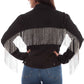 HC792-BLK Black Fringe Jacket Back Preview