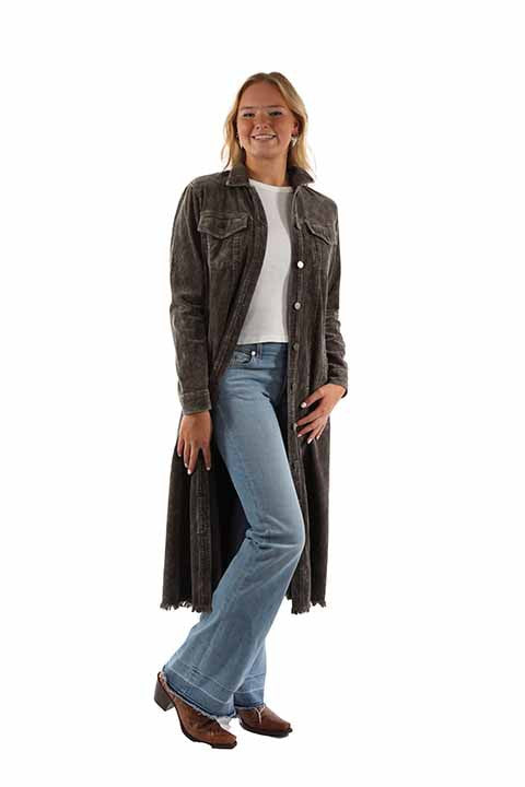 Scully Women's Corduroy Duster Jacket at Bourbon Cowgirl