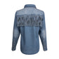 Hart Shirt in Washed Blue by Tasha Polizzi