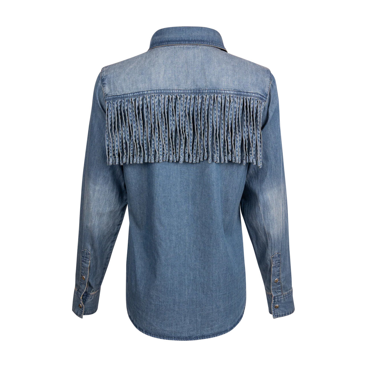 Hart Shirt in Washed Blue by Tasha Polizzi