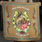 Vintage western wild rag scarf with horse and horseshoe design