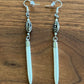 Silver and Camel Bone Earrings by Amy Kaplan