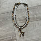 Four Strand Beaded Necklace with Horsehair & Bone by Amy Kaplan