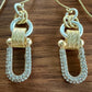 Cubic Zirconia Horse Bit  Earrings by Michele Busch