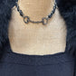 Gunmetal and Leather Horse Bit Necklace by Amy Kaplan