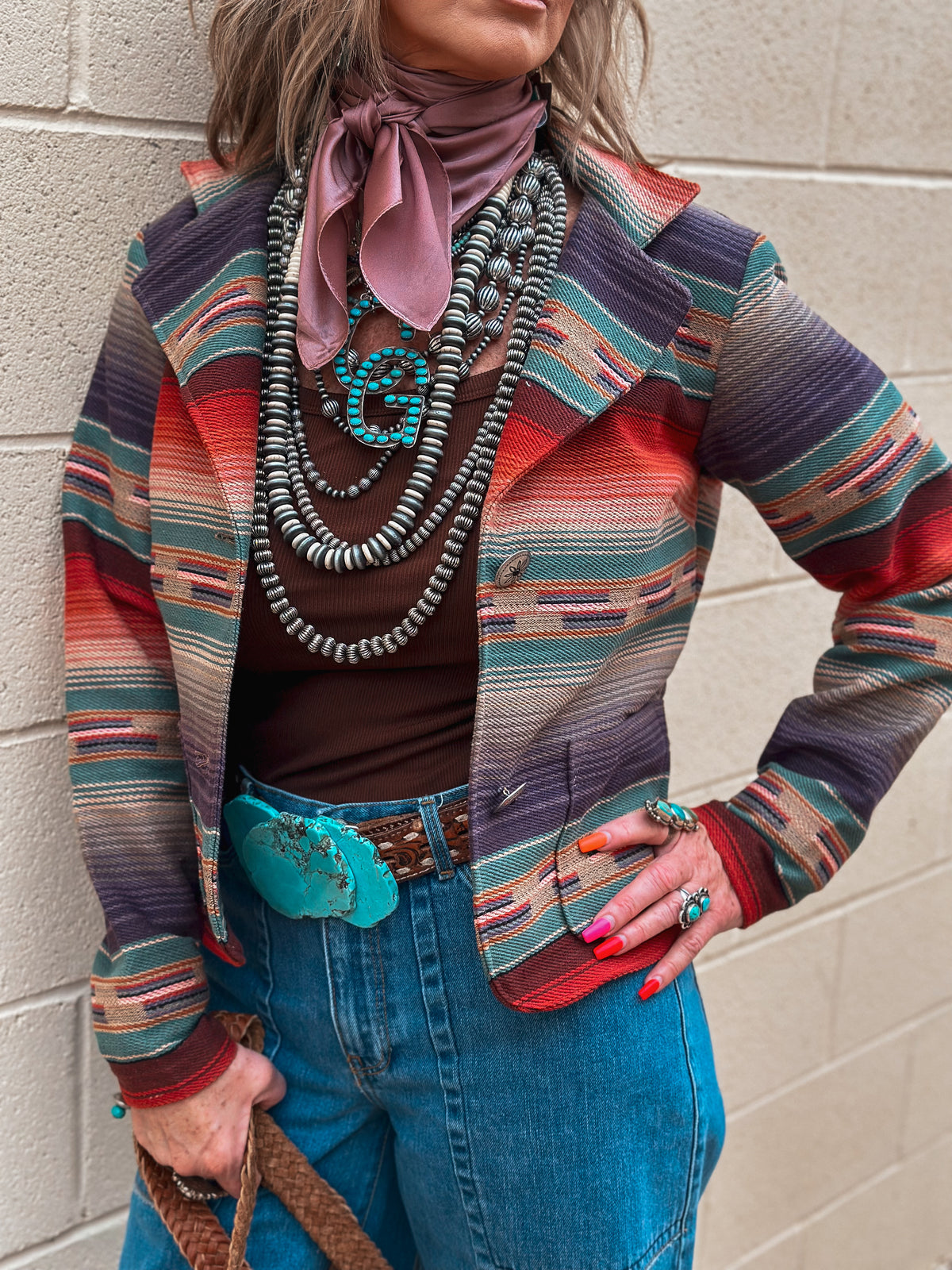Maria Blazer Serape Jacket by Silverado