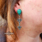 Turquoise arrow earring, IMG_2563