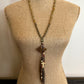 Beaded necklace on mannequin