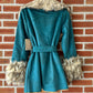Arna Jacket Coat in Teal by Tasha Polizzi