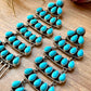 Sterling Silver Kingman Turquoise Dangle Earrings – 5 Inch Statement Design – Native Made by Geraldine James – Navajo Handmade