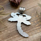 Sterling Silver Orange Spiny Oyster Dragonfly Pendant – Fits Up to 15 mm Beads – Artist Shay Pfeiffer
