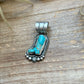 Sterling Silver Kingman Turquoise Cowboy Boot Pendant – Handmade by Artist Shay Pfeiffer