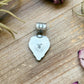 Sterling Silver Orange Spiny Oyster Heart Pendant – Handmade by Artist Shay Pfeiffer