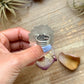 Sterling Silver Orange Spiny Oyster Mosaic Cluster Ring Size 7.5, Artist Shay Pfeiffer