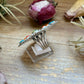 Mosaic Cluster Ring – Sterling Silver – Sonoran Mountain, Blue Ridge Turquoise & Spiny Oyster – Size 9 – Artist Shay Pfeiffer