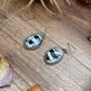 Sterling Silver White Buffalo Dangle Earrings – Handmade by Artist Jason Ogg