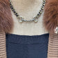 Brass and Leather Horse Bit Necklace by Amy Kaplan