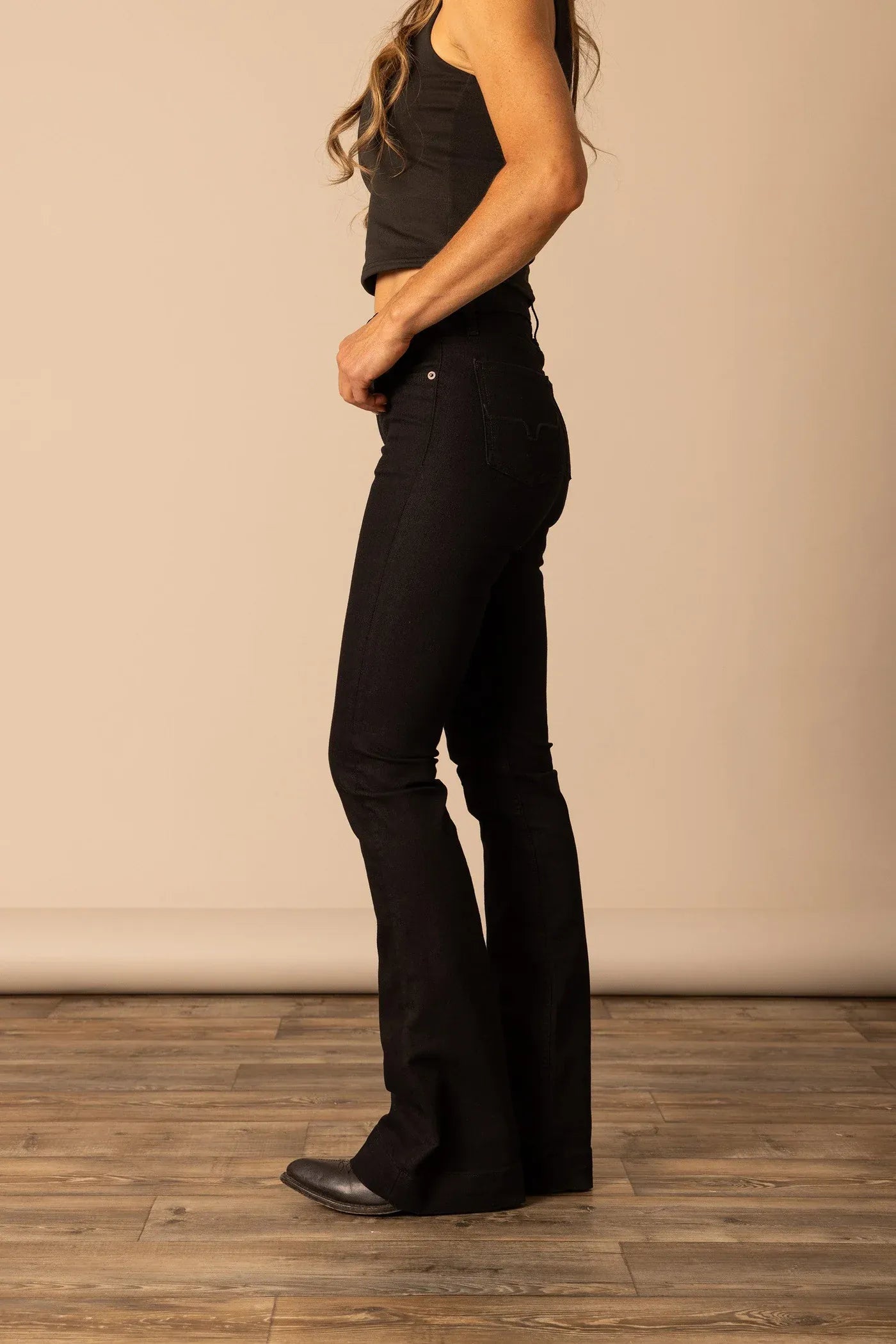 Jennifer Kimes Ranch Black Denim Jeans for Women
