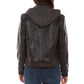 Scully Black Leather Jacket with Removable Hoodie at Bourbon Cowgirl