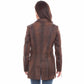 L1089-164-BK brown leather jacket back view