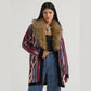 Wrangler Lainey Wilson Fur Collar Duster Cardigan