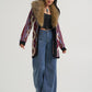 Wrangler Lainey Wilson Fur Collar Duster Cardigan