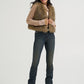 Wrangler Lainey Wilson Fur Vest Brown
