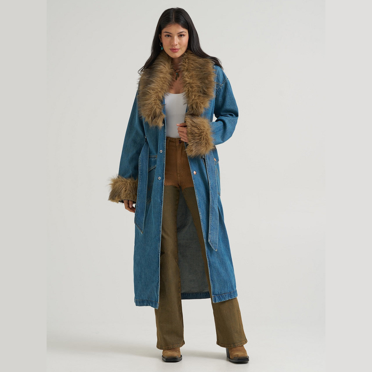 Wrangler Lainey Wilson Penny Lainey Denim Trench Coat