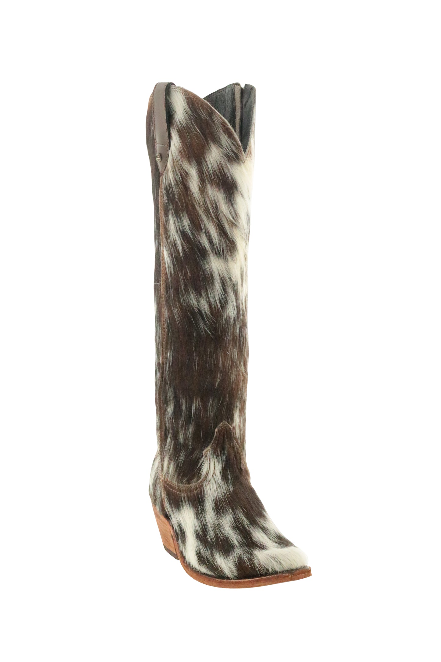 Kendra Brown Cowhide Tall  Boots | Pelo Granizo by Liberty Black