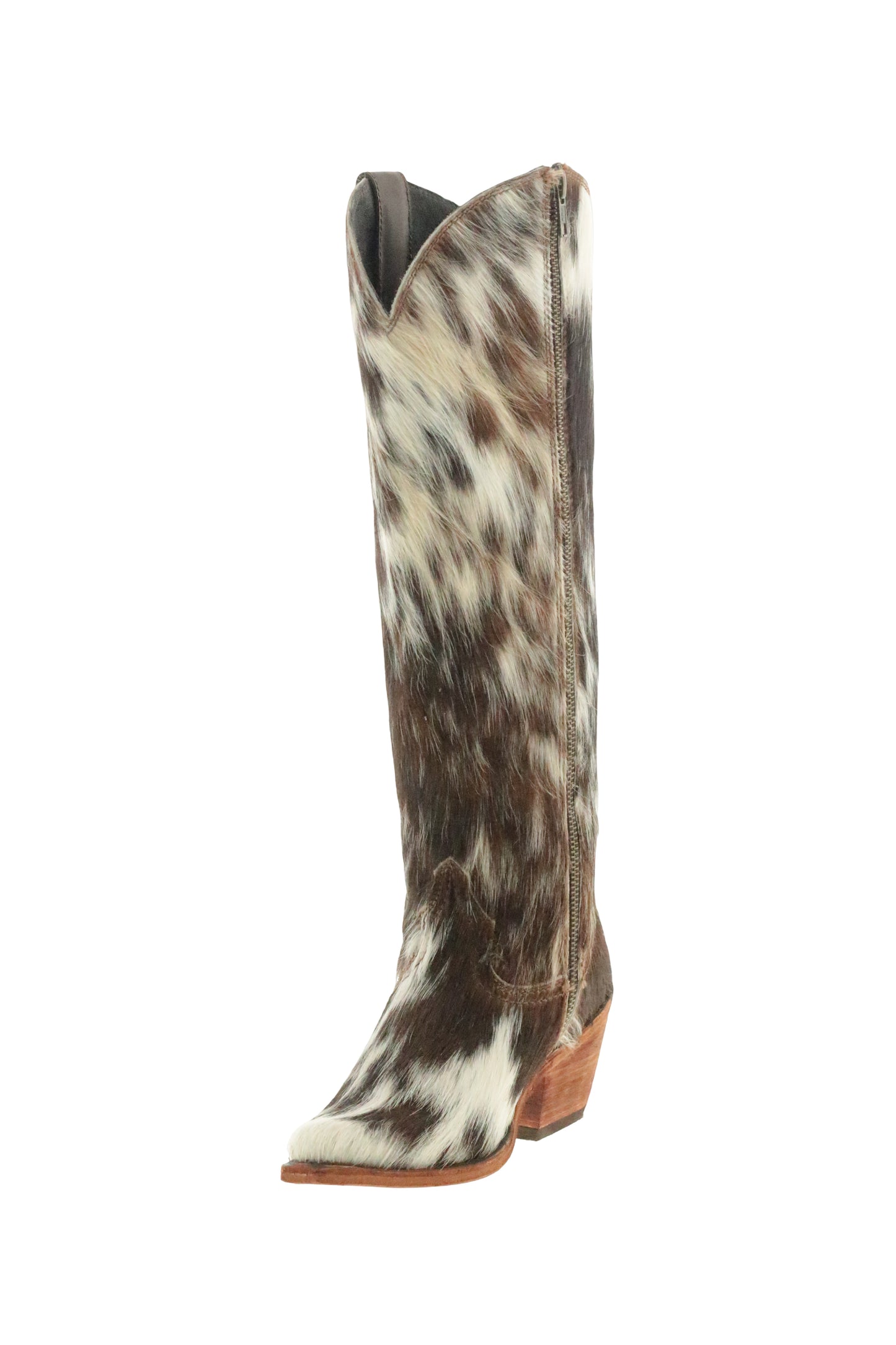 Kendra Brown Cowhide Tall  Boots | Pelo Granizo by Liberty Black