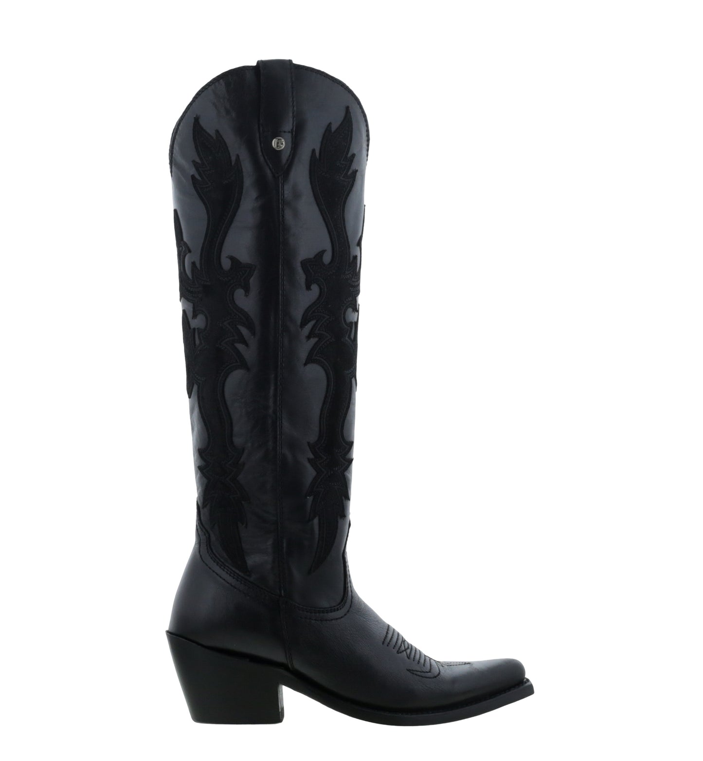 Mina Mossil Negro Cowgirl Boots by Liberty Black