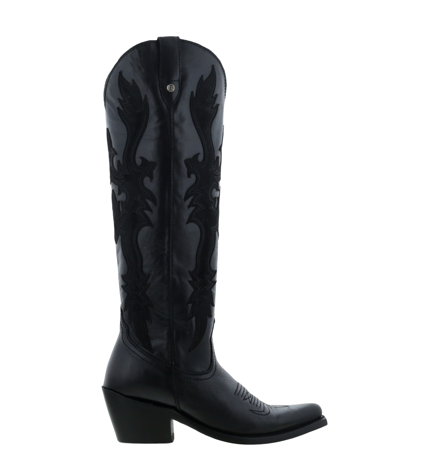 Mina Mossil Negro Cowgirl Boots by Liberty Black