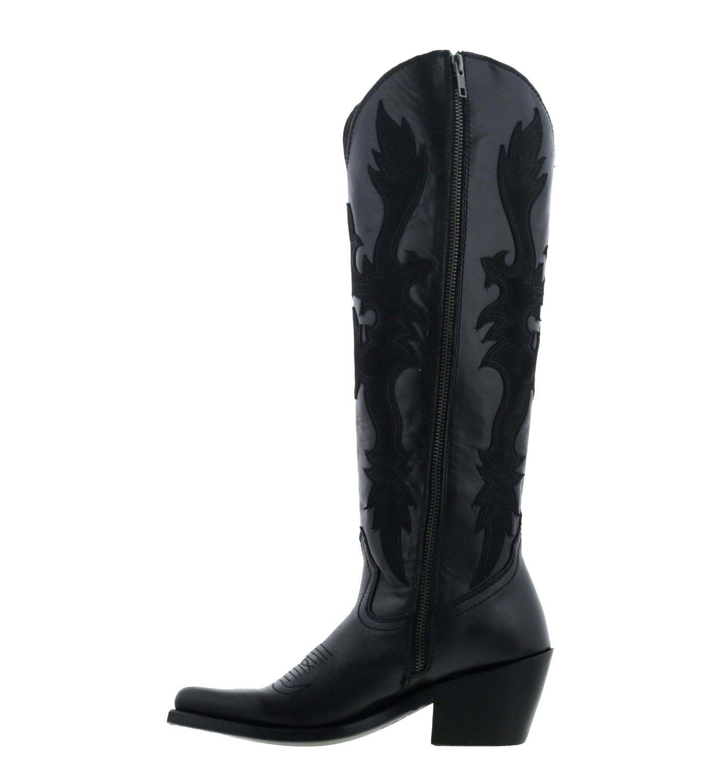 Mina Mossil Negro Cowgirl Boots by Liberty Black