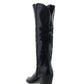 Mina Mossil Negro Cowgirl Boots by Liberty Black