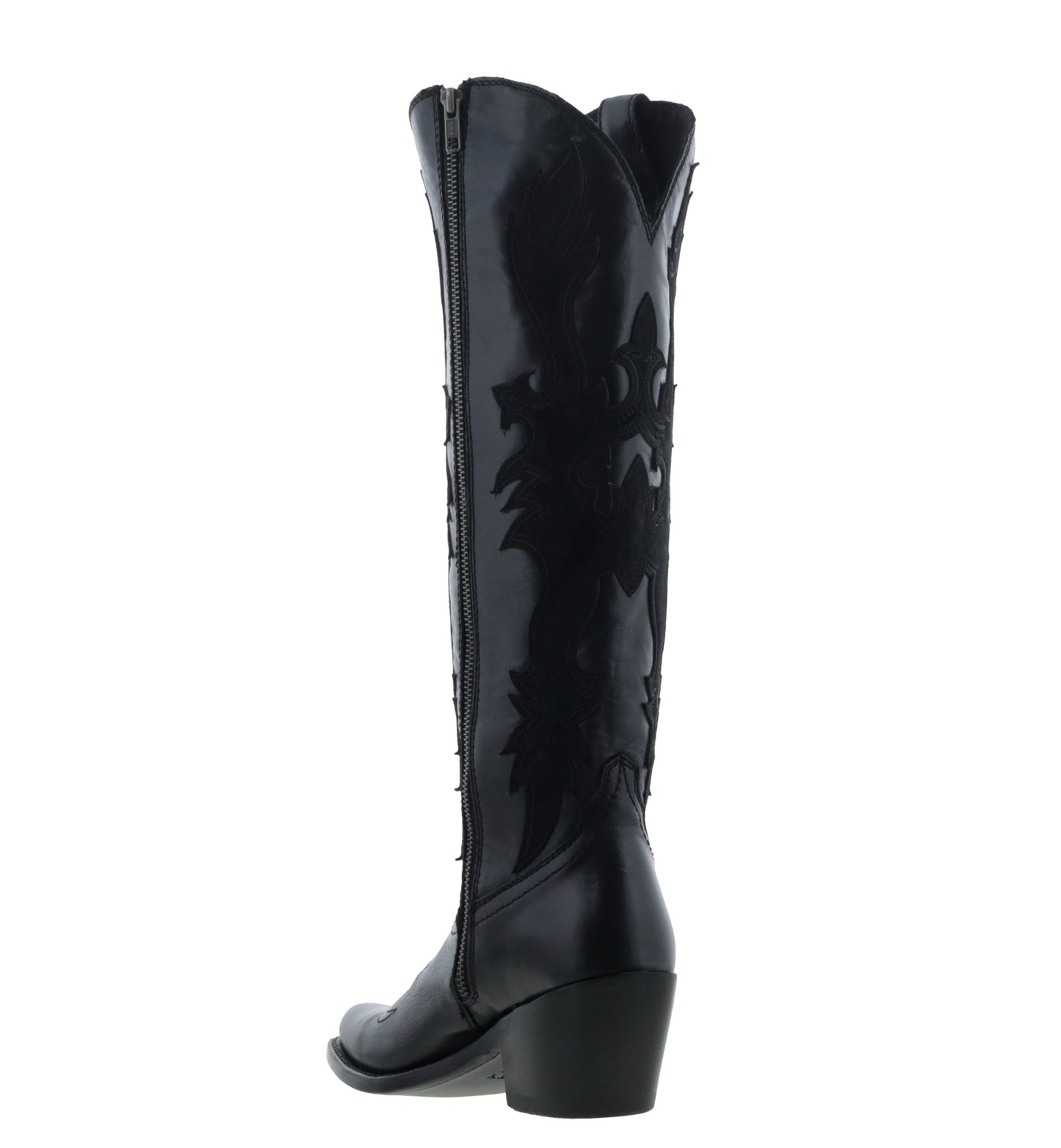 Mina Mossil Negro Cowgirl Boots by Liberty Black