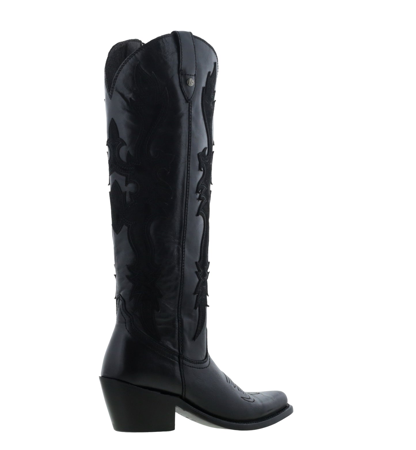 Mina Mossil Negro Cowgirl Boots by Liberty Black