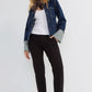 Tall Cuffed Selvedge Denim Trucker Jacket by Liverpool