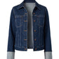Tall Cuffed Selvedge Denim Trucker Jacket by Liverpool