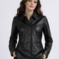 Lilla RF Leather Jacket, Black